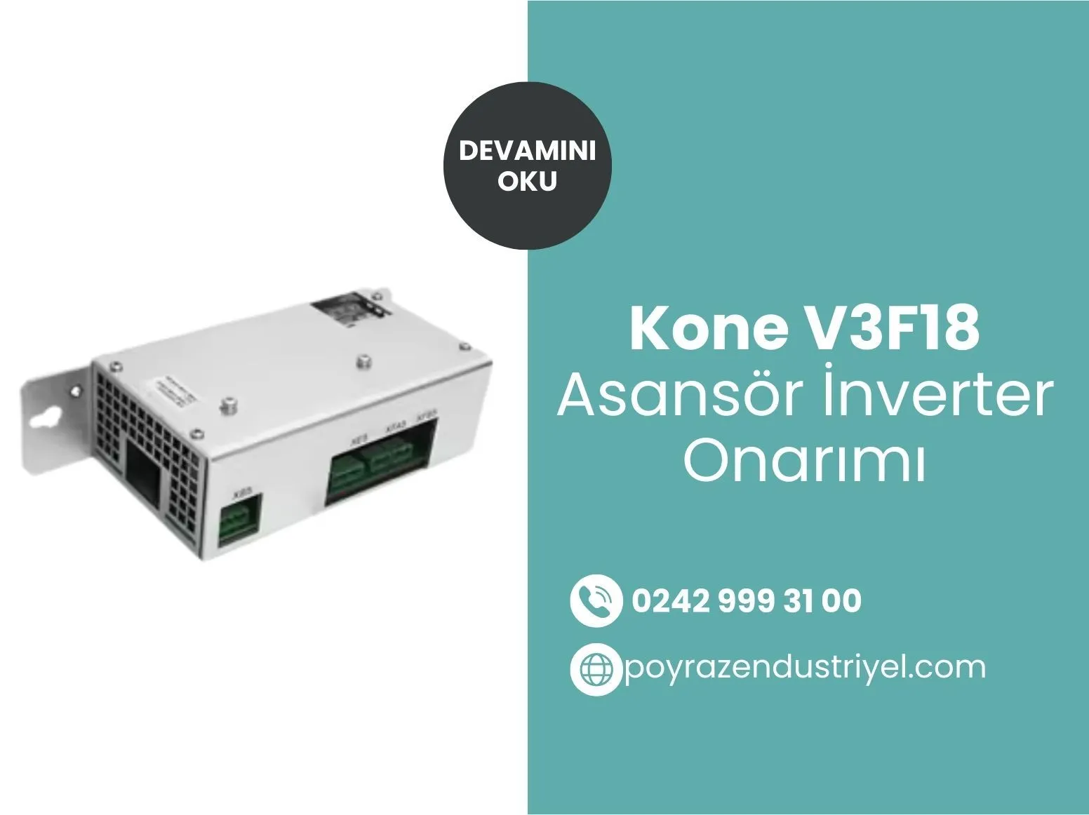 Kone V3f18 Asansör İnverter Onarımı